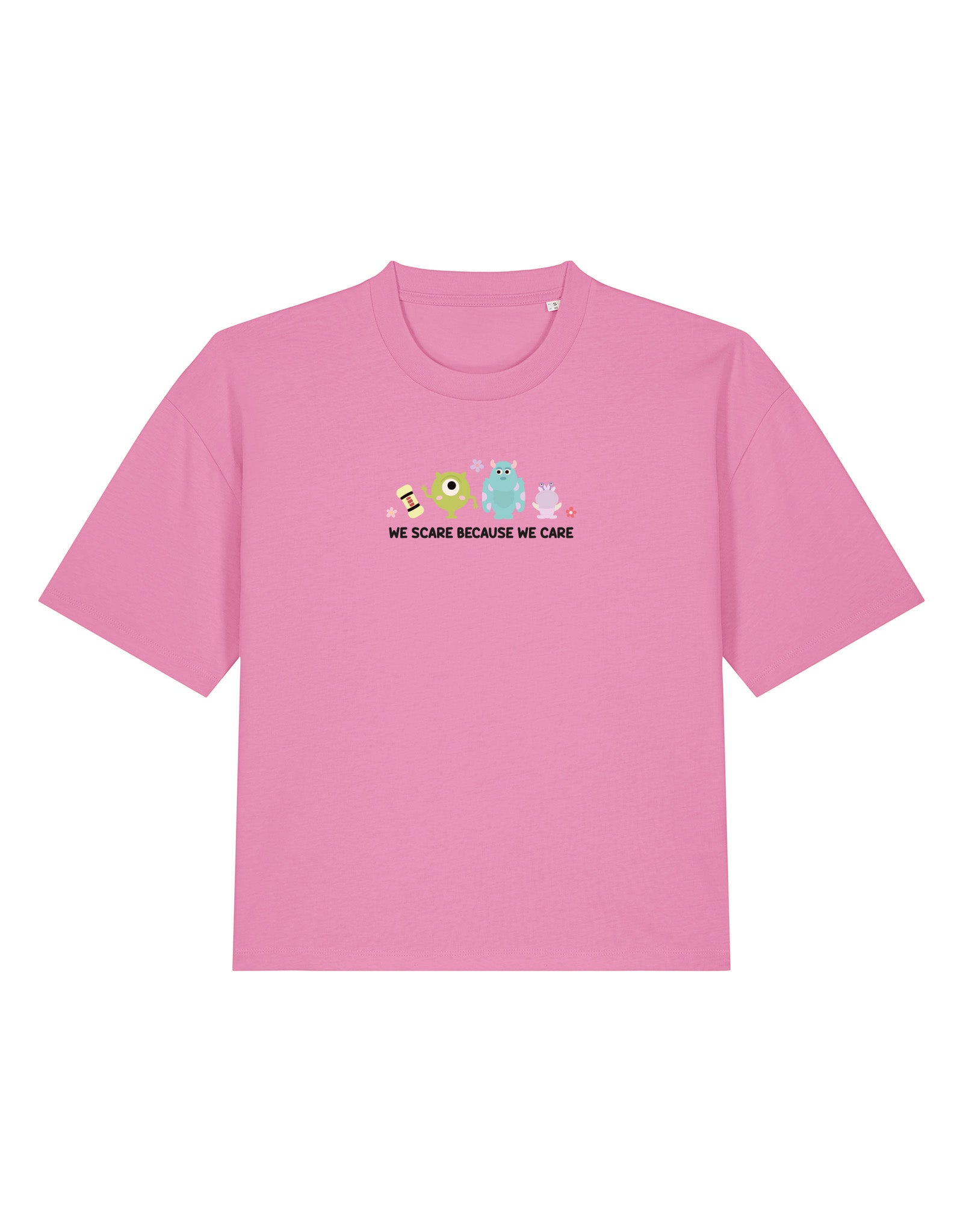 Monsters Inspired Embroidered Boxy Organic Cotton Tee