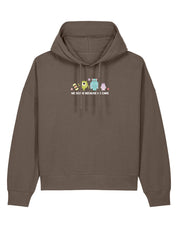 Monsters Inspired Embroidered Boxy Organic Cotton Hoodie