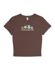Monsters Inspired Embroidered Micro Rib Baby Tee