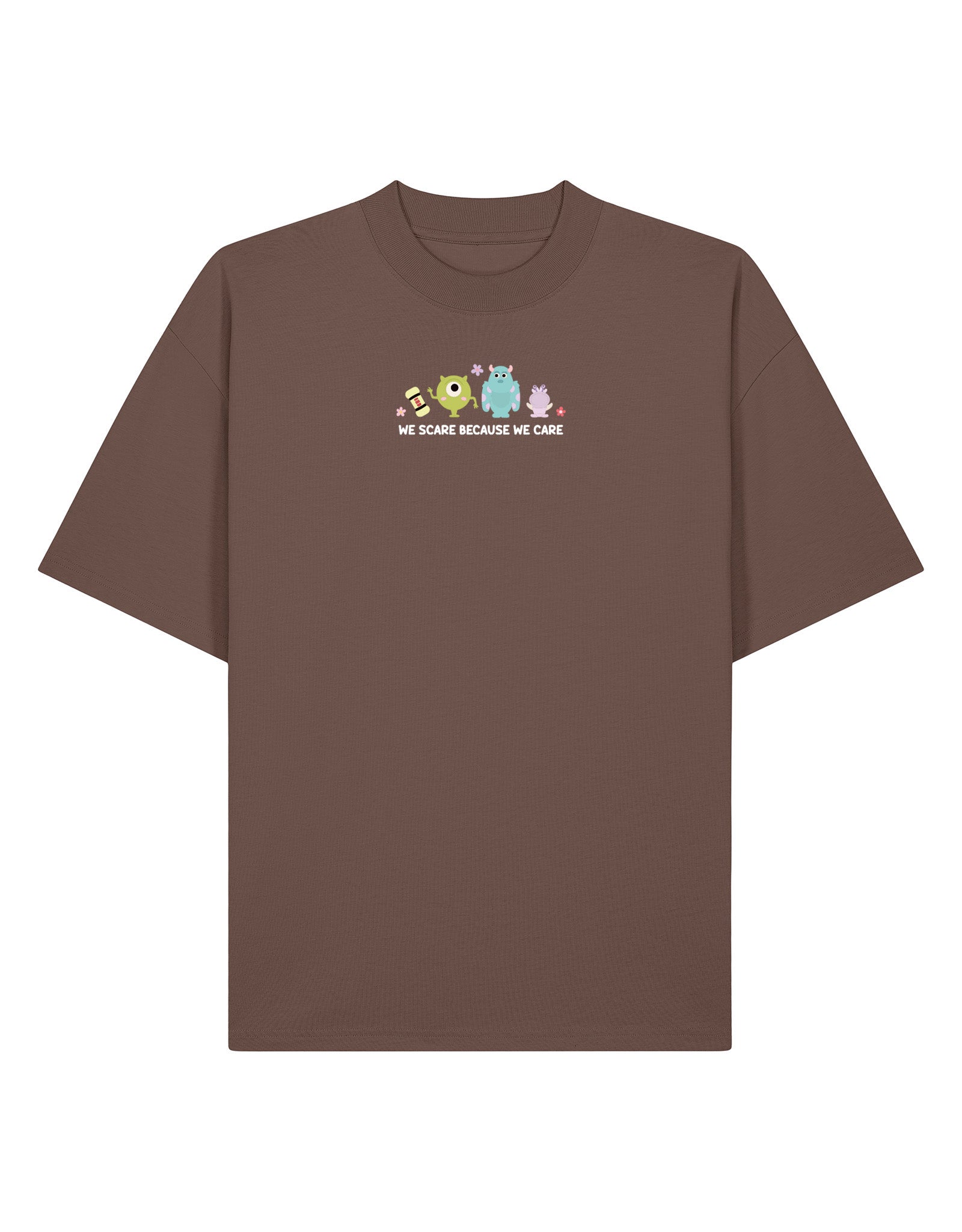Monsters Inspired Embroidered Oversized Organic Cotton Tee