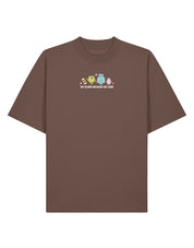 Monsters Inspired Embroidered Oversized Organic Cotton Tee