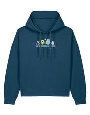 Monsters Inspired Embroidered Boxy Organic Cotton Hoodie