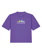 Monsters Inspired Embroidered Boxy Organic Cotton Tee