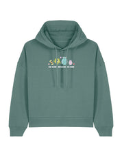 Monsters Inspired Embroidered Boxy Organic Cotton Hoodie