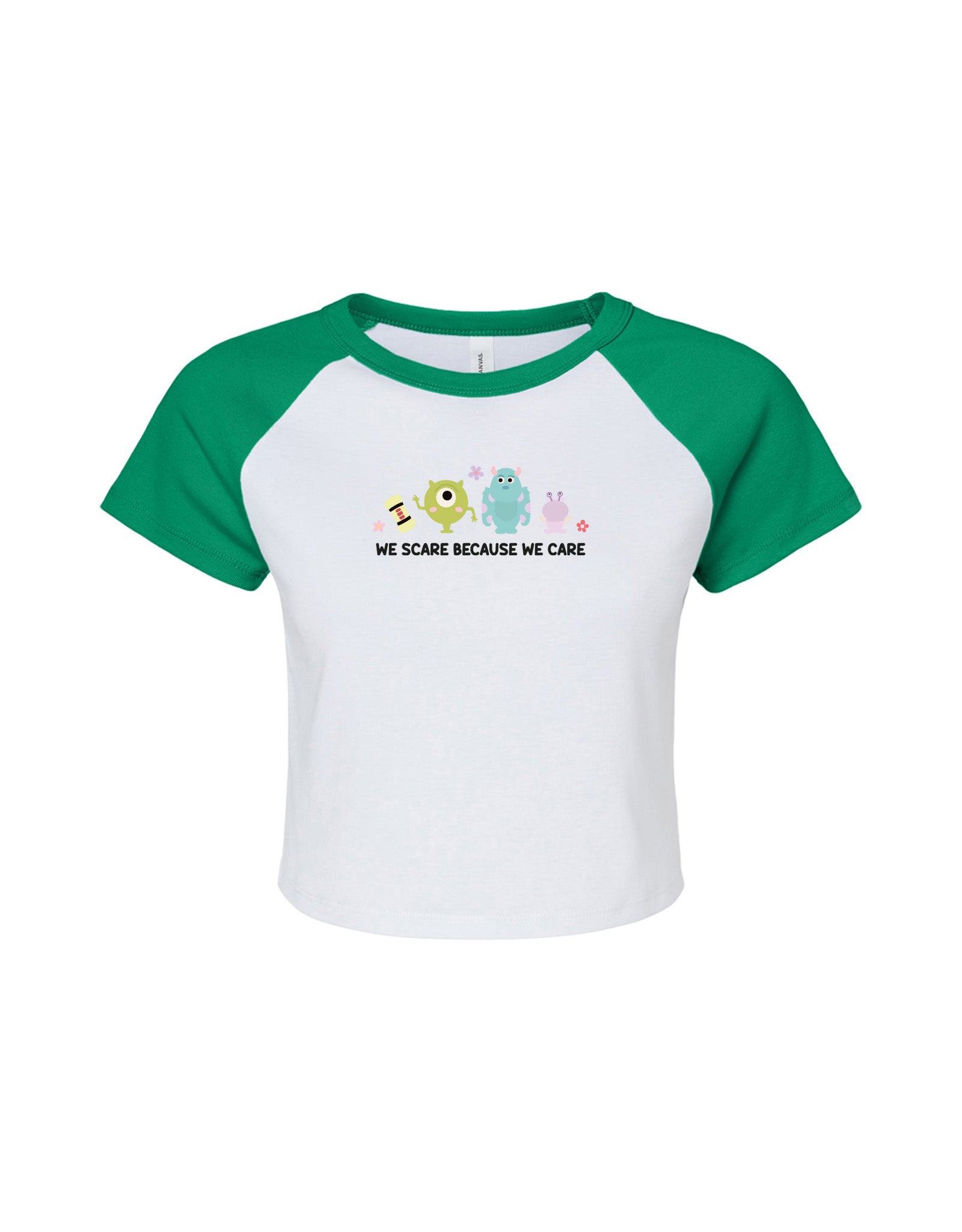 Monsters Inspired Embroidered Micro Rib Baby Tee