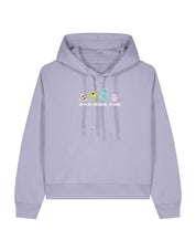 Monsters Inspired Embroidered Boxy Organic Cotton Hoodie