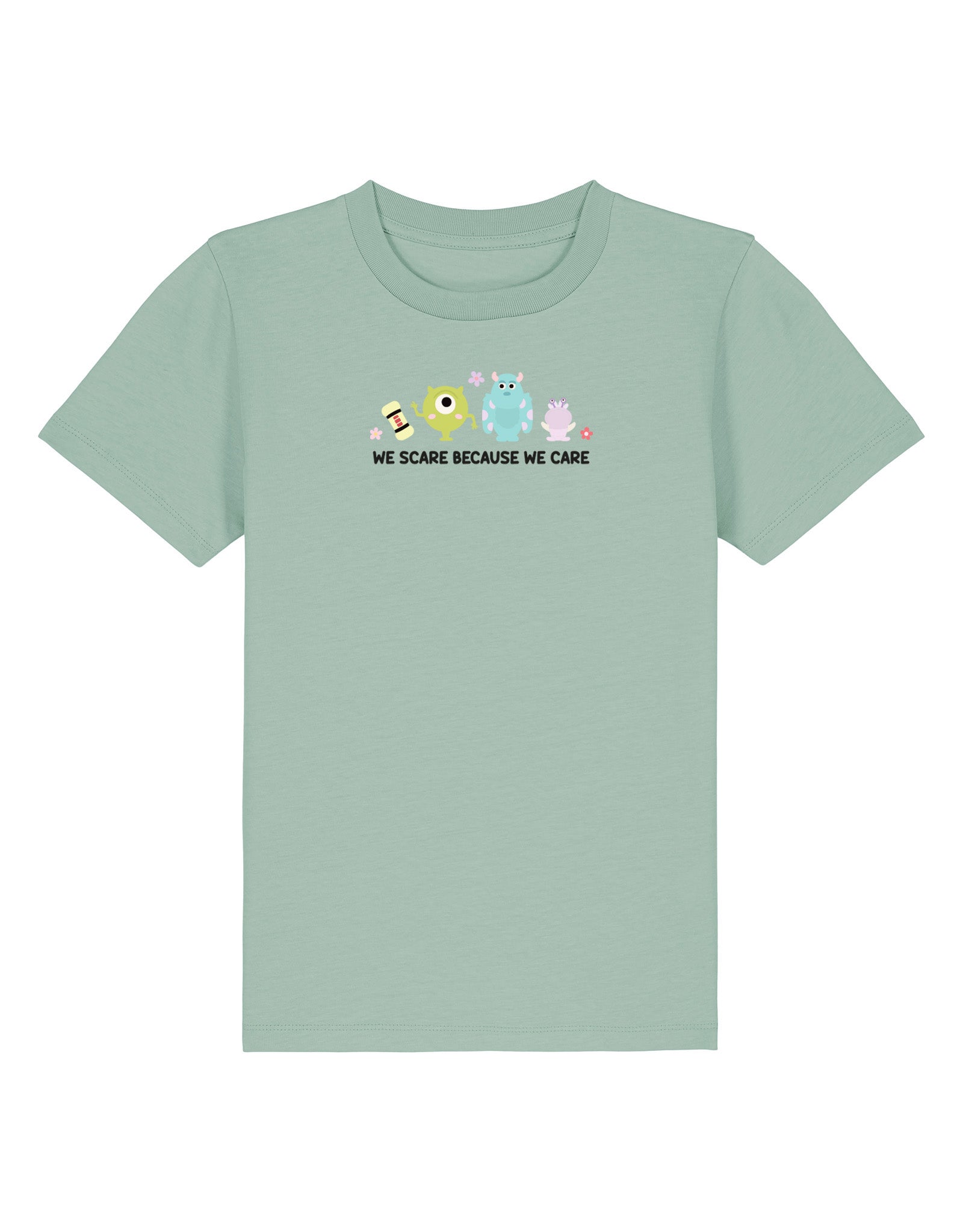 Monsters Inspired Embroidered Organic Cotton Childrens T-Shirt