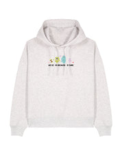 Monsters Inspired Embroidered Boxy Organic Cotton Hoodie