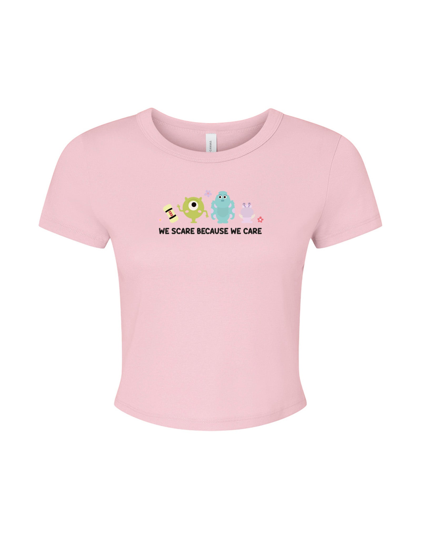 Monsters Inspired Embroidered Micro Rib Baby Tee
