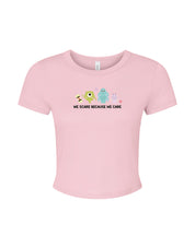 Monsters Inspired Embroidered Micro Rib Baby Tee