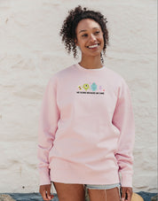 Monsters Embroidered Organic Cotton Sweatshirt