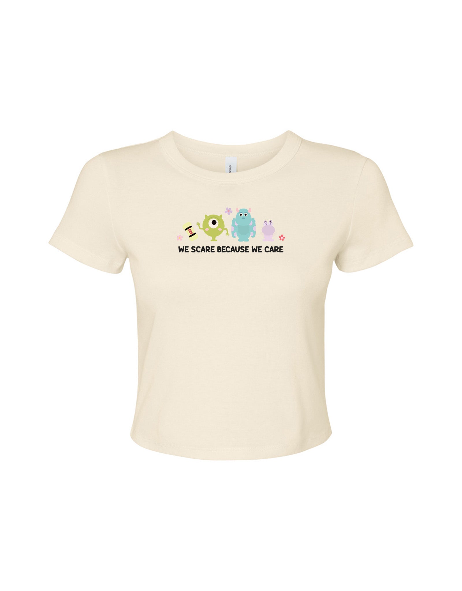 Monsters Inspired Embroidered Micro Rib Baby Tee