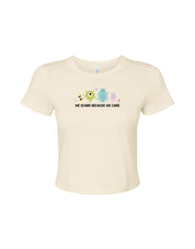 Monsters Inspired Embroidered Micro Rib Baby Tee