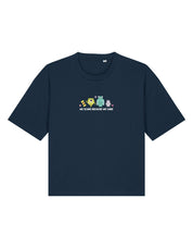 Monsters Embroidered Boxy Organic Cotton Tee