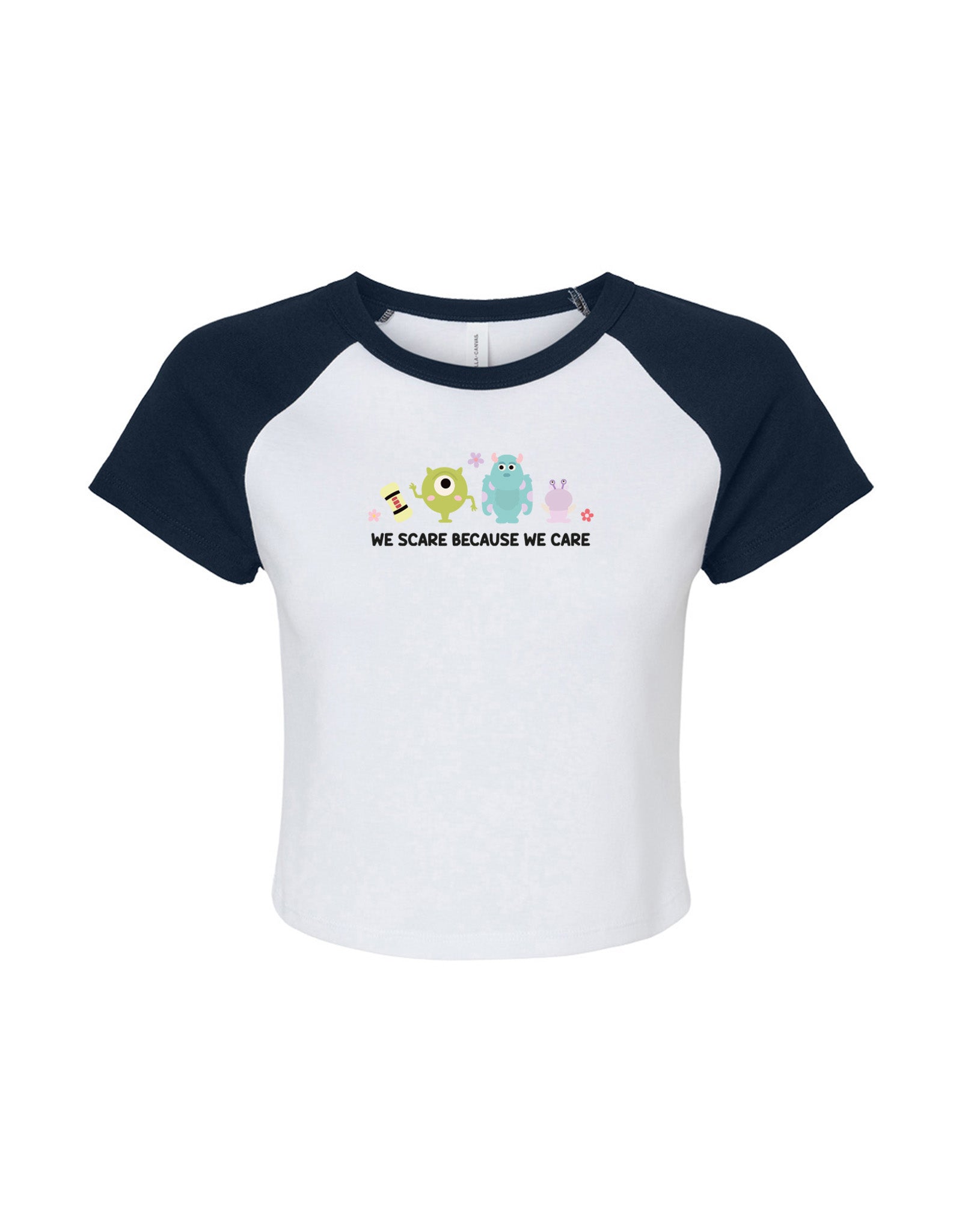 Monsters Inspired Embroidered Micro Rib Baby Tee