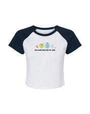 Monsters Inspired Embroidered Micro Rib Baby Tee
