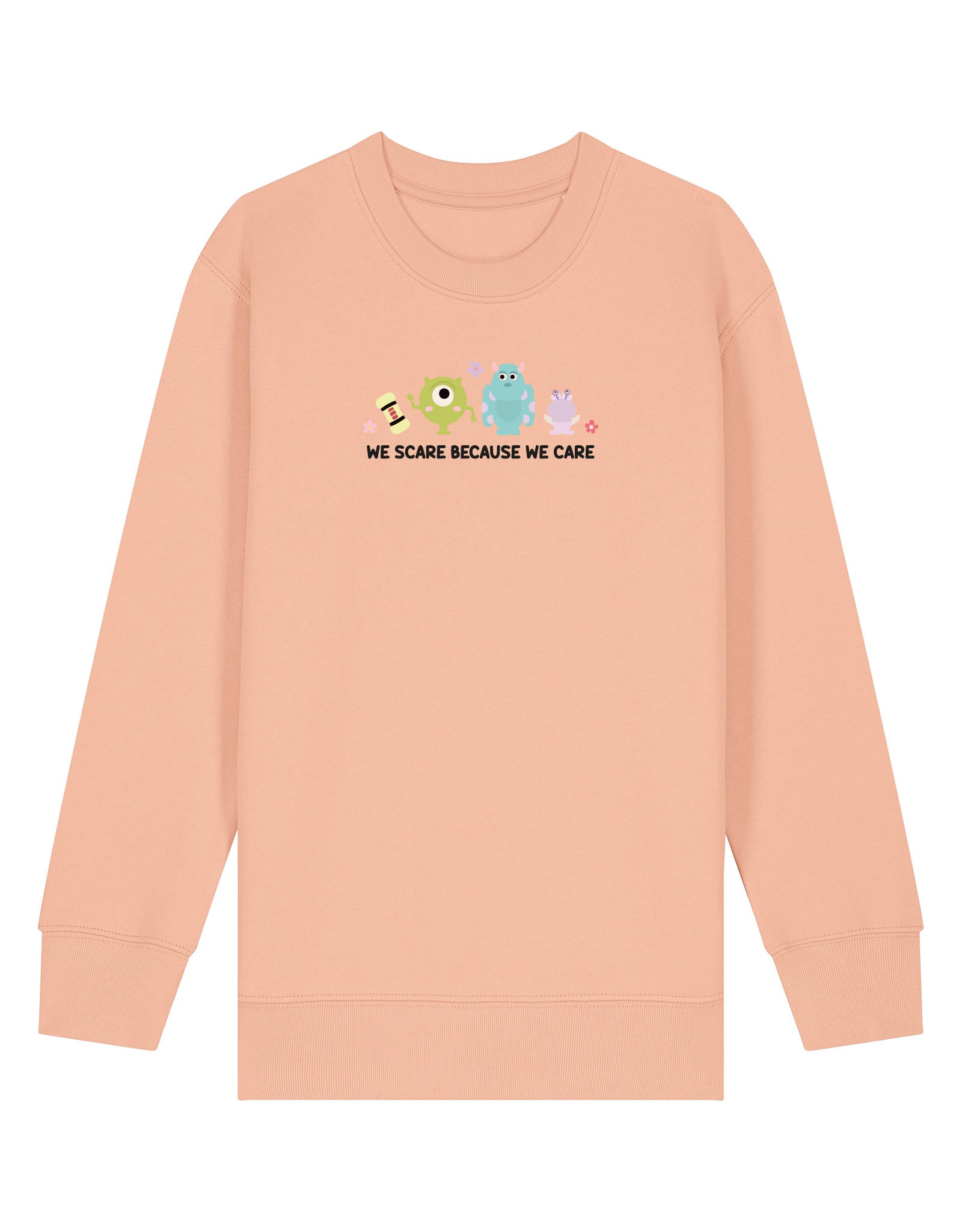 Monsters Inspired Embroidered Organic Cotton Childrens Sweatshirt