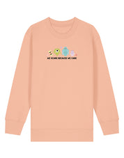 Monsters Inspired Embroidered Organic Cotton Childrens Sweatshirt