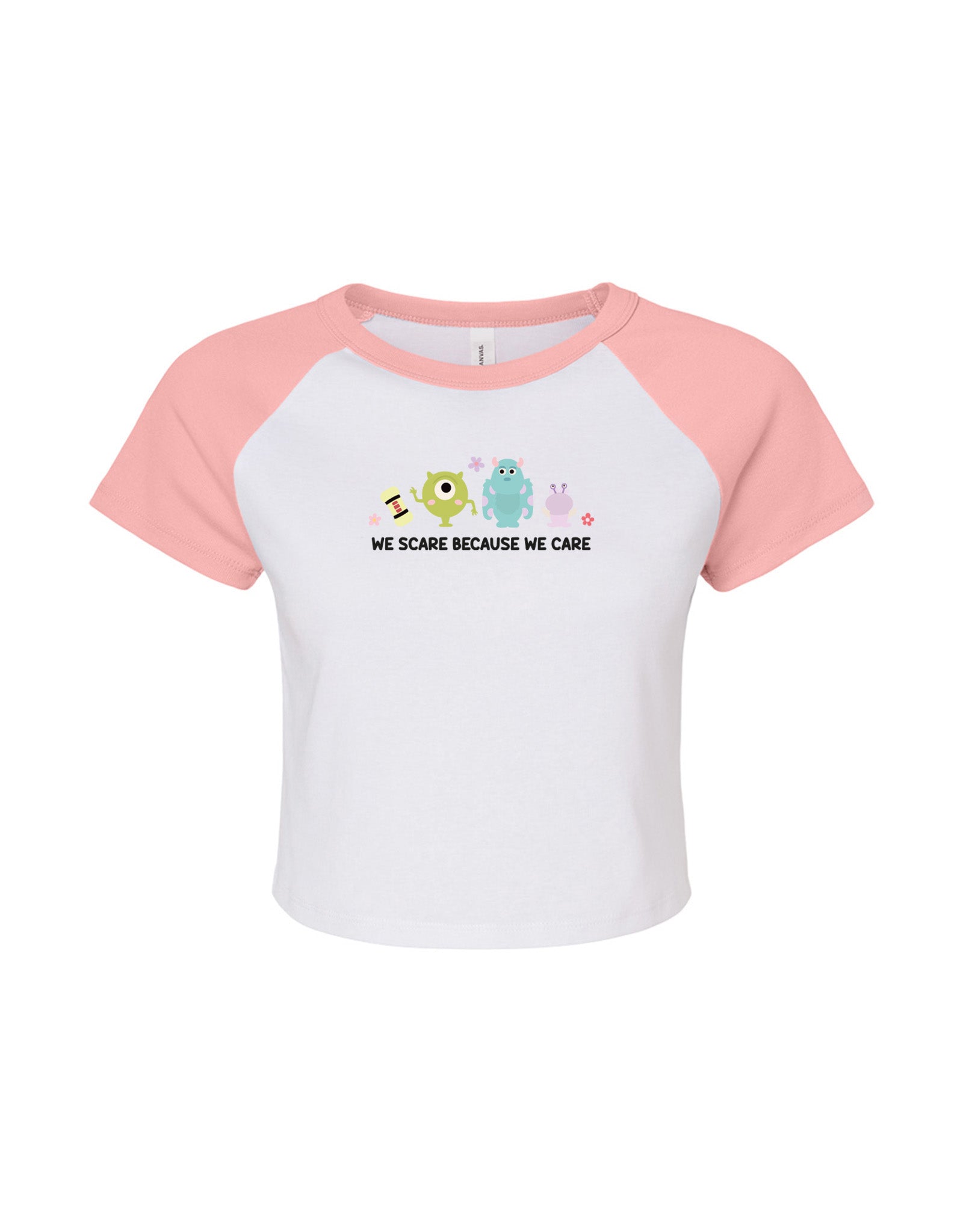 Monsters Inspired Embroidered Micro Rib Baby Tee