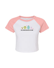 Monsters Inspired Embroidered Micro Rib Baby Tee