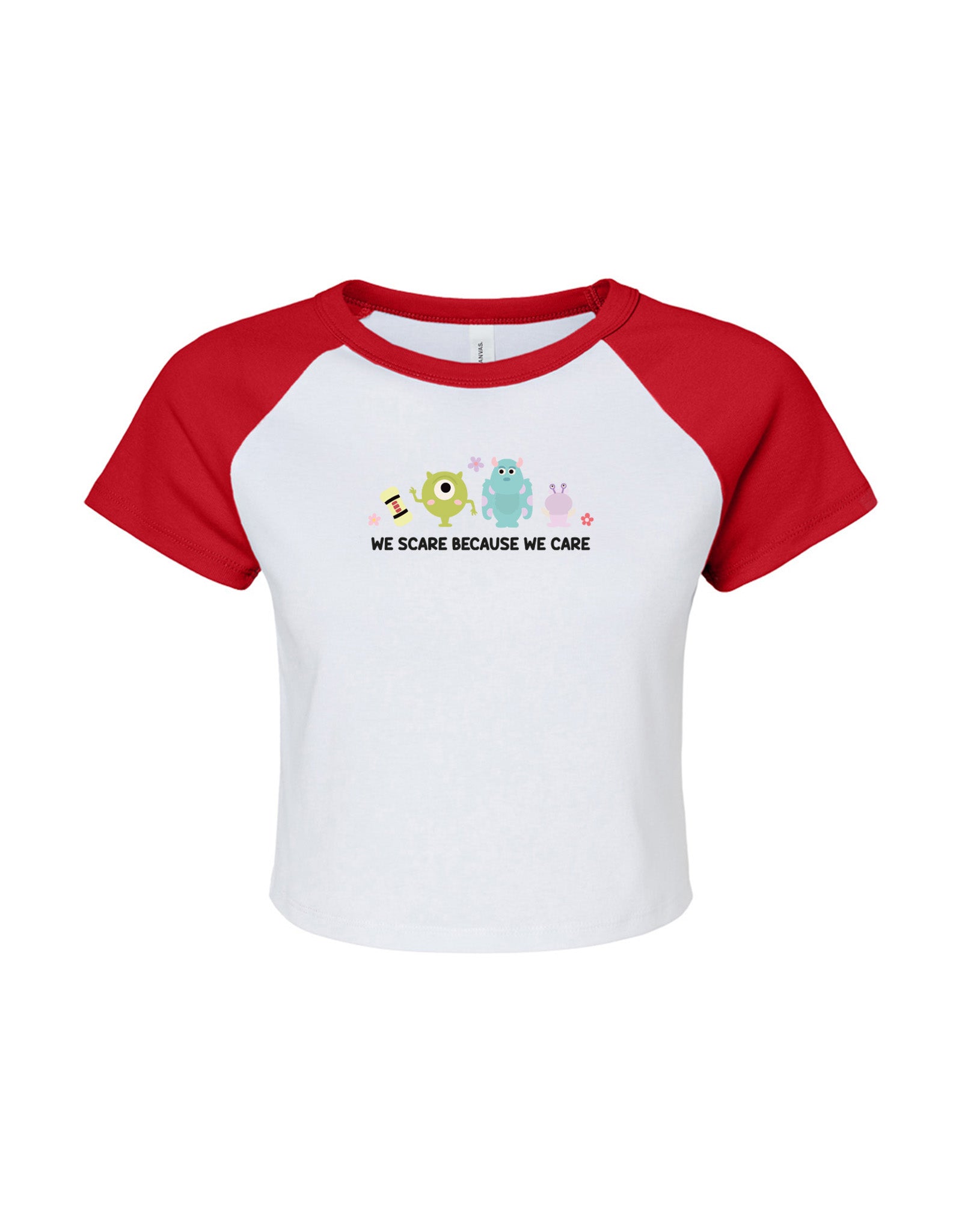 Monsters Inspired Embroidered Micro Rib Baby Tee