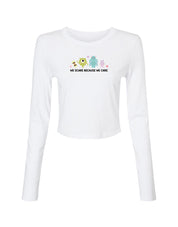 Monsters Inspired Embroidered Micro Rib Long Sleeved Tee