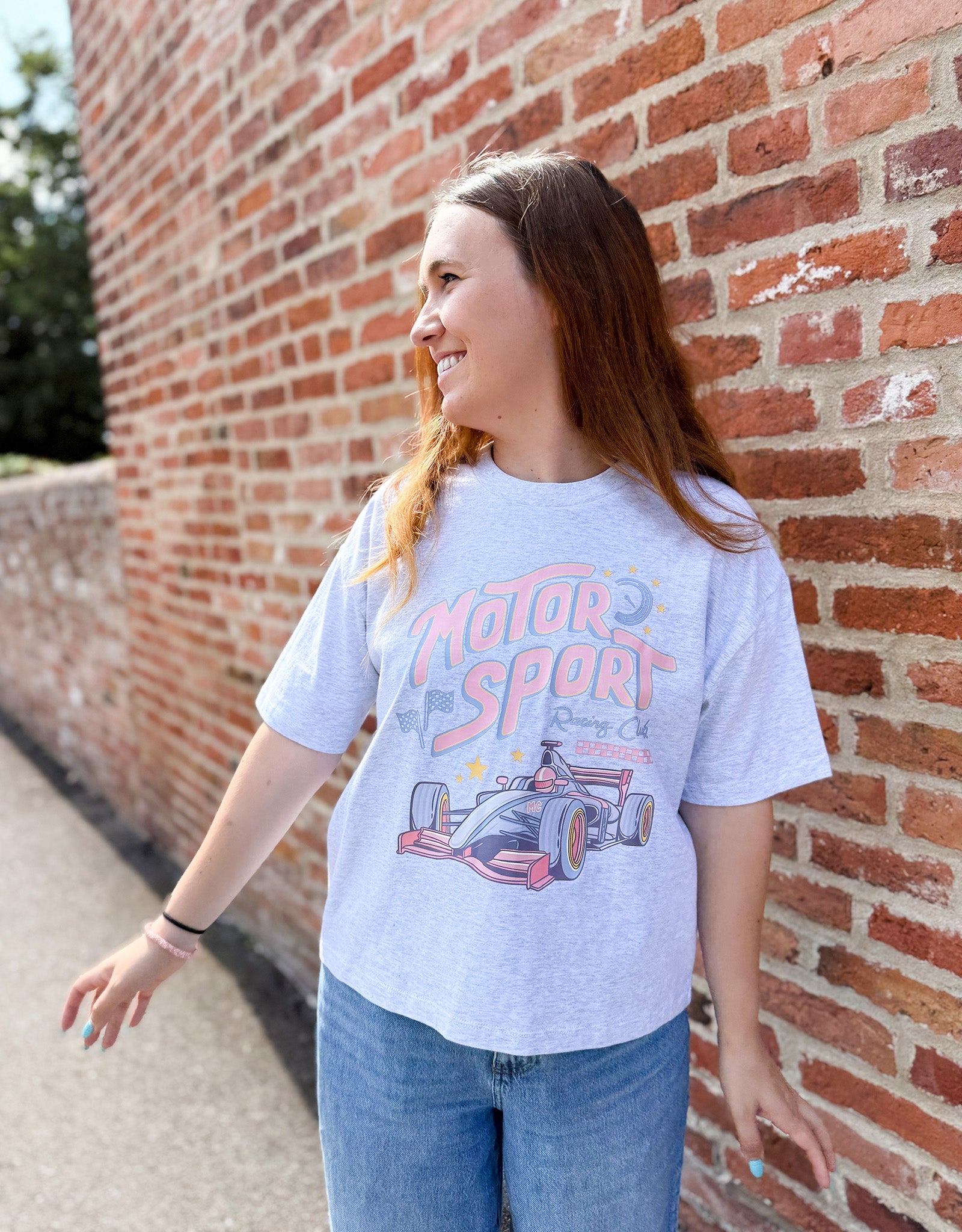 Motorsport Club Boxy Organic Cotton Tee