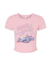 Motorsport Printed Micro Rib Baby Tee