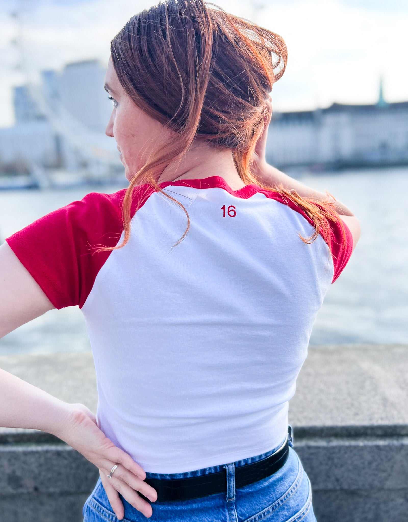 SAMPLERL3 - Motorsport Raglan Baby Tee - '16' On The Back