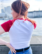 SAMPLERL3 - Motorsport Raglan Baby Tee - '16' On The Back