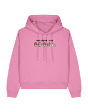 Mushroom Club Embroidered Boxy Organic Cotton Hoodie