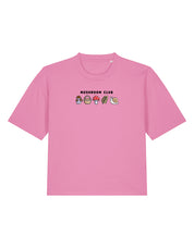 Mushroom Club Embroidered Boxy Organic Cotton Tee