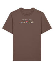 Mushroom Club Embroidered Organic Cotton T-Shirt