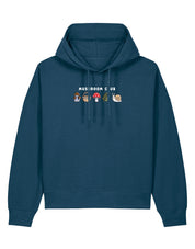Mushroom Club Embroidered Boxy Organic Cotton Hoodie