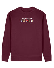 Mushroom Club Embroidered Organic Cotton Sweatshirt
