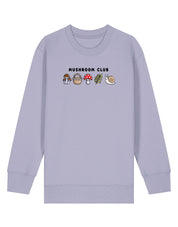 Mushroom Club Embroidered Organic Cotton Childrens Sweatshirt