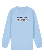 Mushroom Club Embroidered Organic Cotton Childrens Sweatshirt