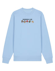 Mushroom Club Embroidered Organic Cotton Sweatshirt