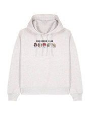 Mushroom Club Embroidered Boxy Organic Cotton Hoodie