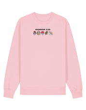 Mushroom Club Embroidered Organic Cotton Sweatshirt