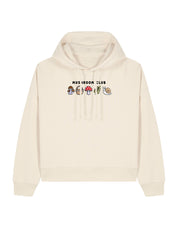 Mushroom Club Embroidered Boxy Organic Cotton Hoodie