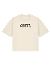 Mushroom Club Embroidered Boxy Organic Cotton Tee