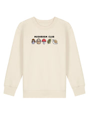Mushroom Club Embroidered Organic Cotton Childrens Sweatshirt