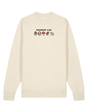 Mushroom Club Embroidered Organic Cotton Sweatshirt