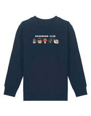 Mushroom Club Embroidered Organic Cotton Childrens Sweatshirt