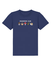 Mushroom Club Embroidered Organic Cotton Childrens T-Shirt