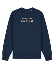 Mushroom Club Embroidered Organic Cotton Sweatshirt