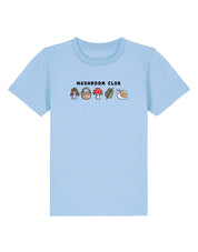Mushroom Club Embroidered Organic Cotton Childrens T-Shirt