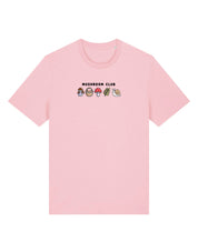 Mushroom Club Embroidered Organic Cotton T-Shirt