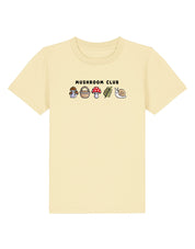 Mushroom Club Embroidered Organic Cotton Childrens T-Shirt